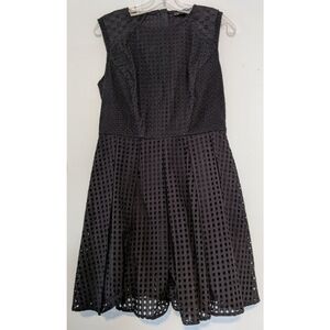 Rachel Zoe Marcel Black Eyelet Dress Size 10